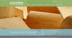 Desktop Screenshot of columbiaforestproducts.com