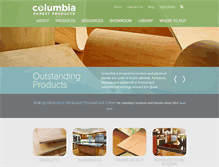 Tablet Screenshot of columbiaforestproducts.com